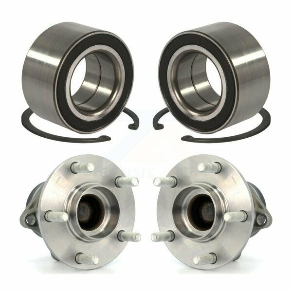 Kugel Front Rear Wheel Bearing And Hub Assembly Kit For 2007-2012 Mazda CX-7 FWD K70-101589